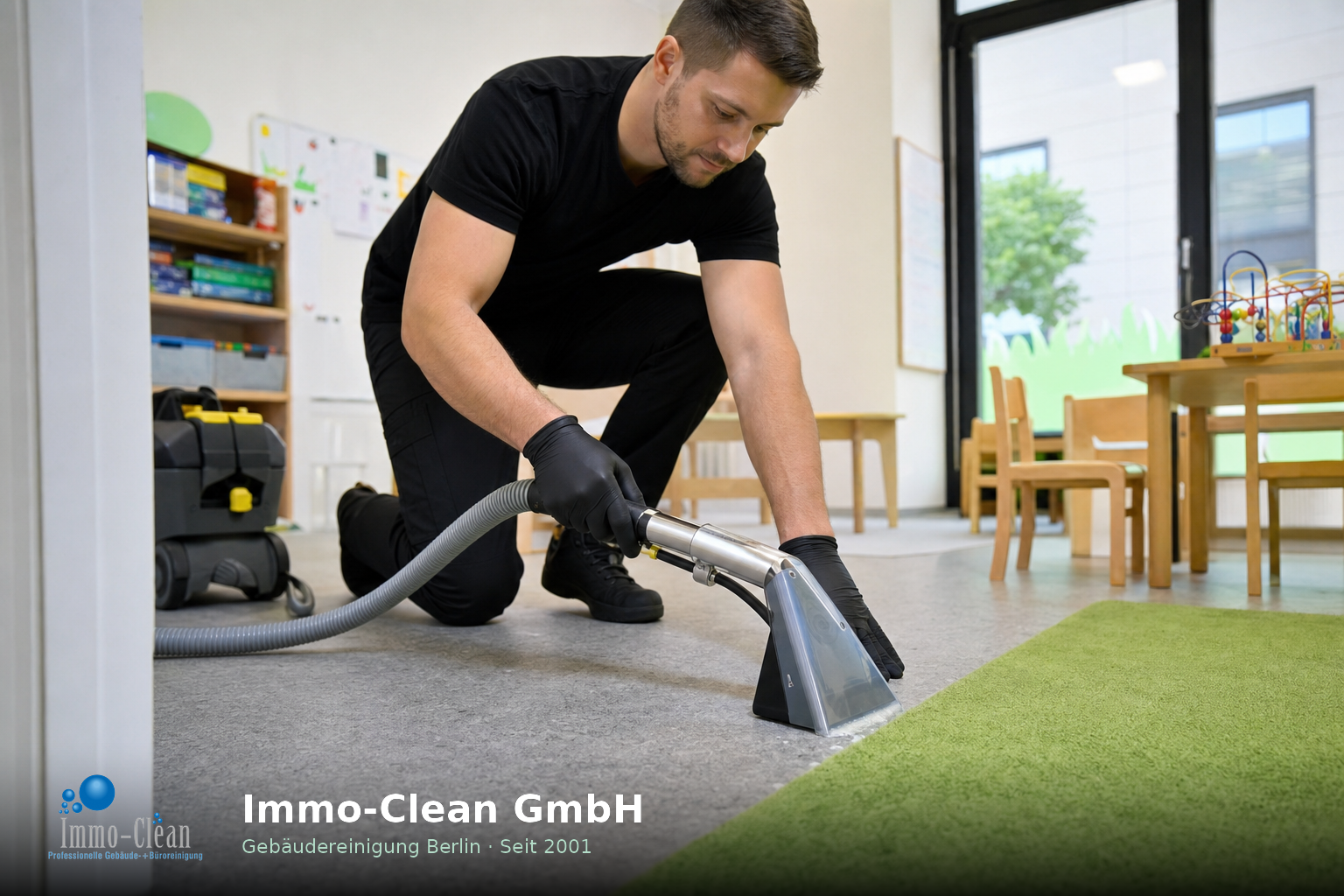 Kitareinigung Berlin - Typische Bereiche: Gruppenräume, Schlafzimmer, Sanitäranlagen (kindgerecht),