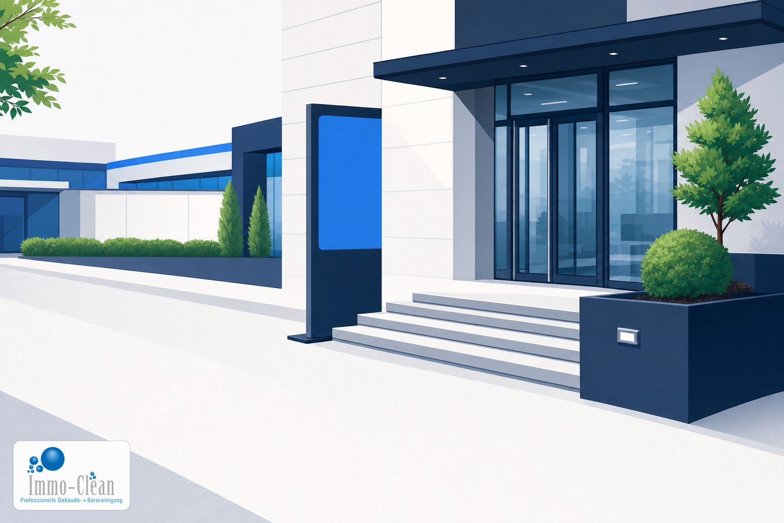 Illustration: Immo-Clean Gebäudereinigung – Ihr Team in Berlin