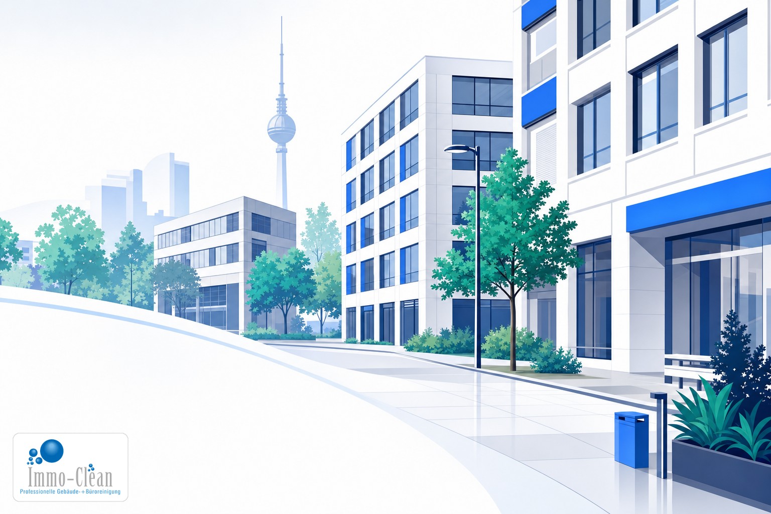 Illustration: Gebäudereinigung in Berlin Adlershof – lokales Einsatzgebiet