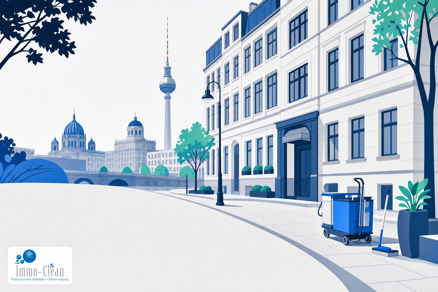 Illustration: Gebäudereinigung in Berlin Berlin Mitte – lokales Einsatzgebiet