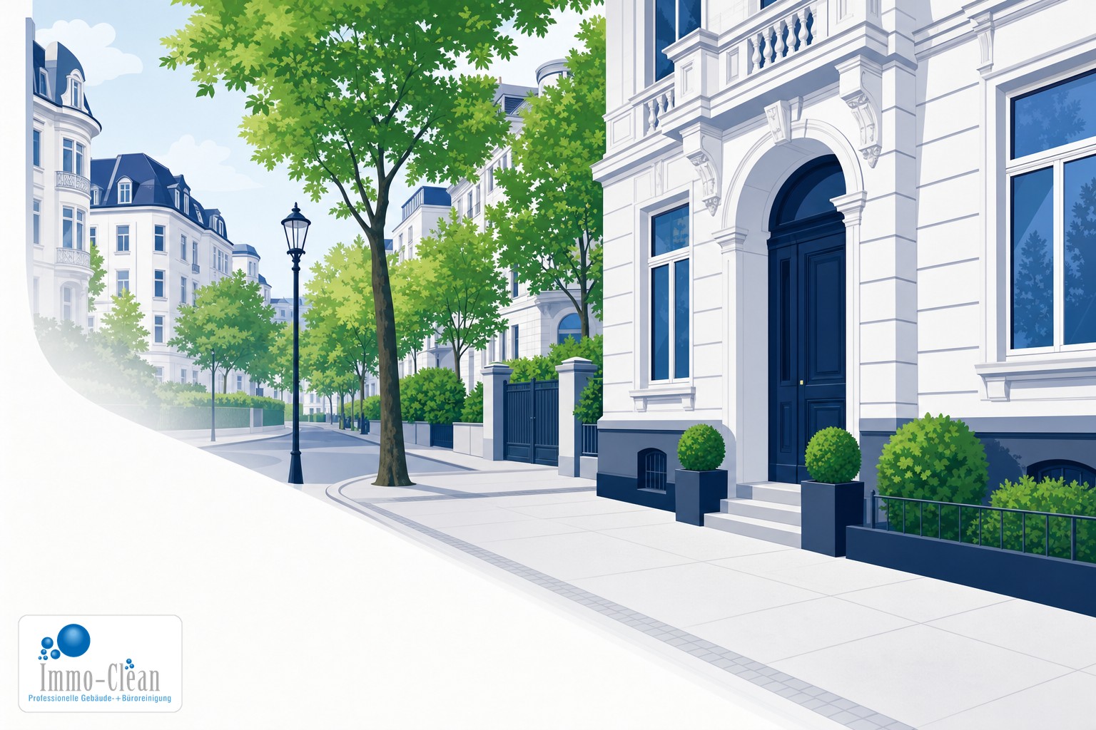Illustration: Gebäudereinigung in Berlin Wilmersdorf – lokales Einsatzgebiet