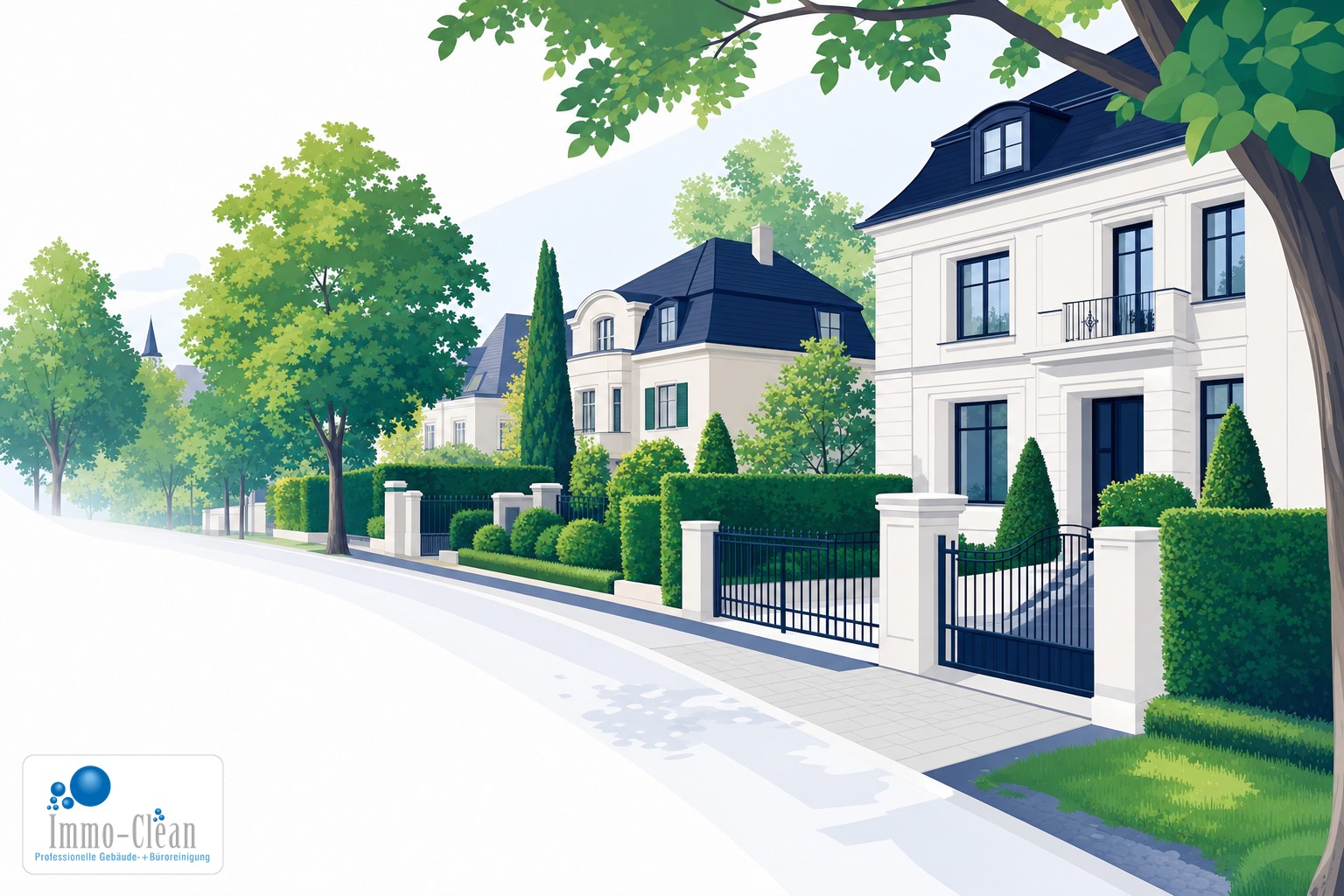 Illustration: Gebäudereinigung in Berlin Zehlendorf – lokales Einsatzgebiet
