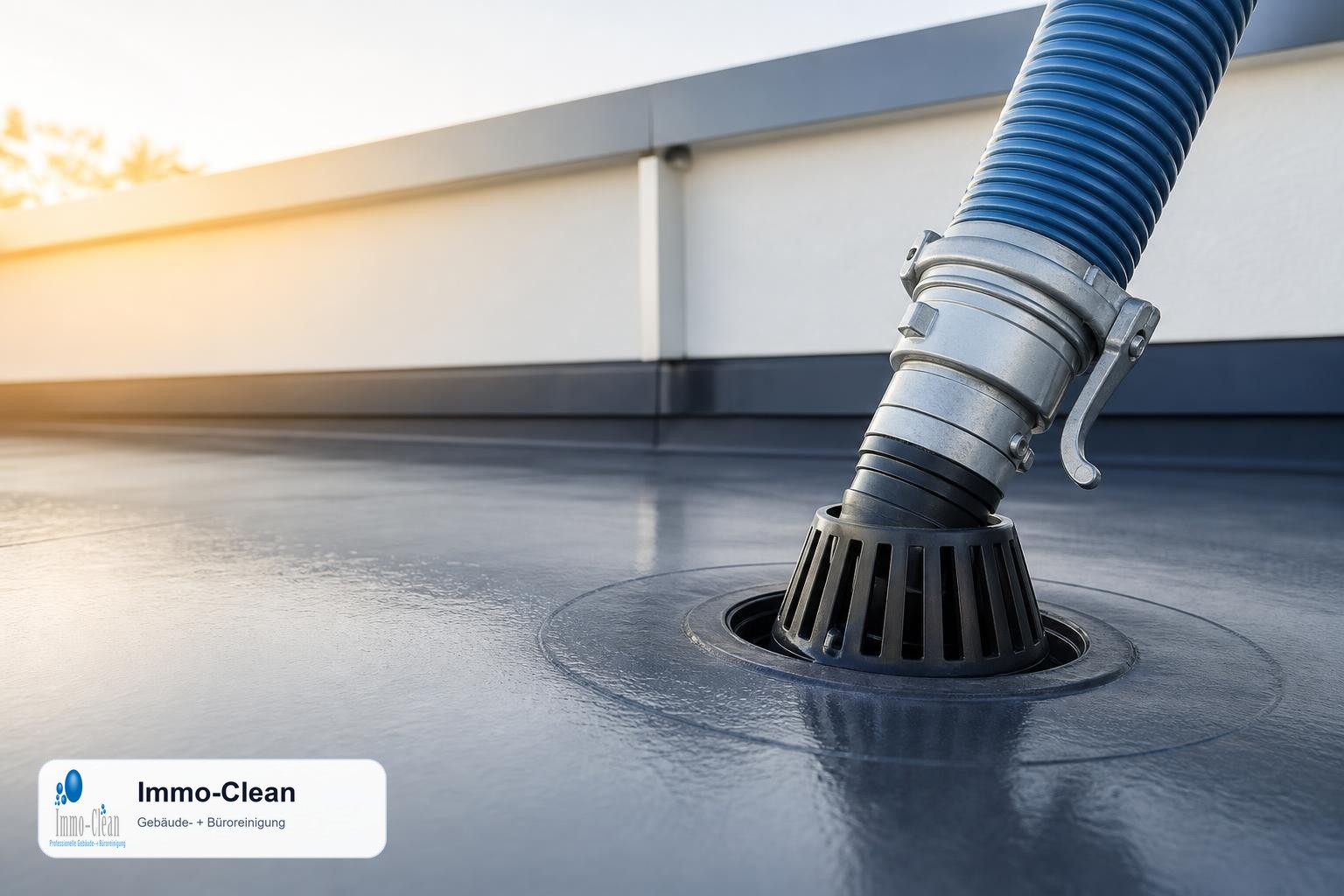Illustration: Flat, high-quality vector illustration in the corporate design of a professional Berlin building-cleaning company